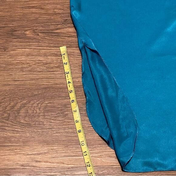 Vintage Me 2 By Miss Elaine Button-down Night Shirt Pajama Blue Size Large - Picture 10 of 10